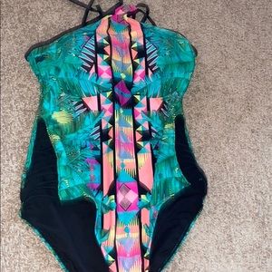 Cute Aztec print one piece bathing suit